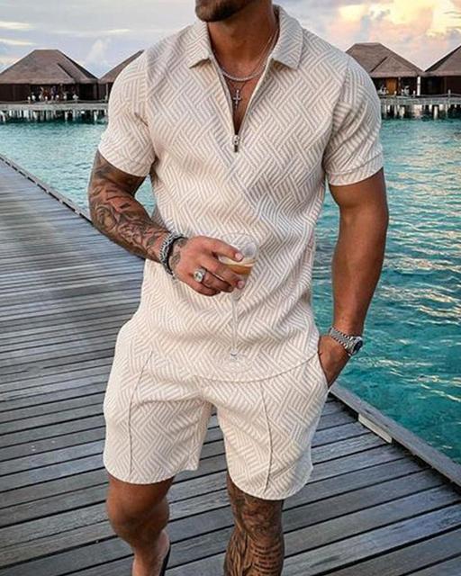 Men's Polo Suit - White