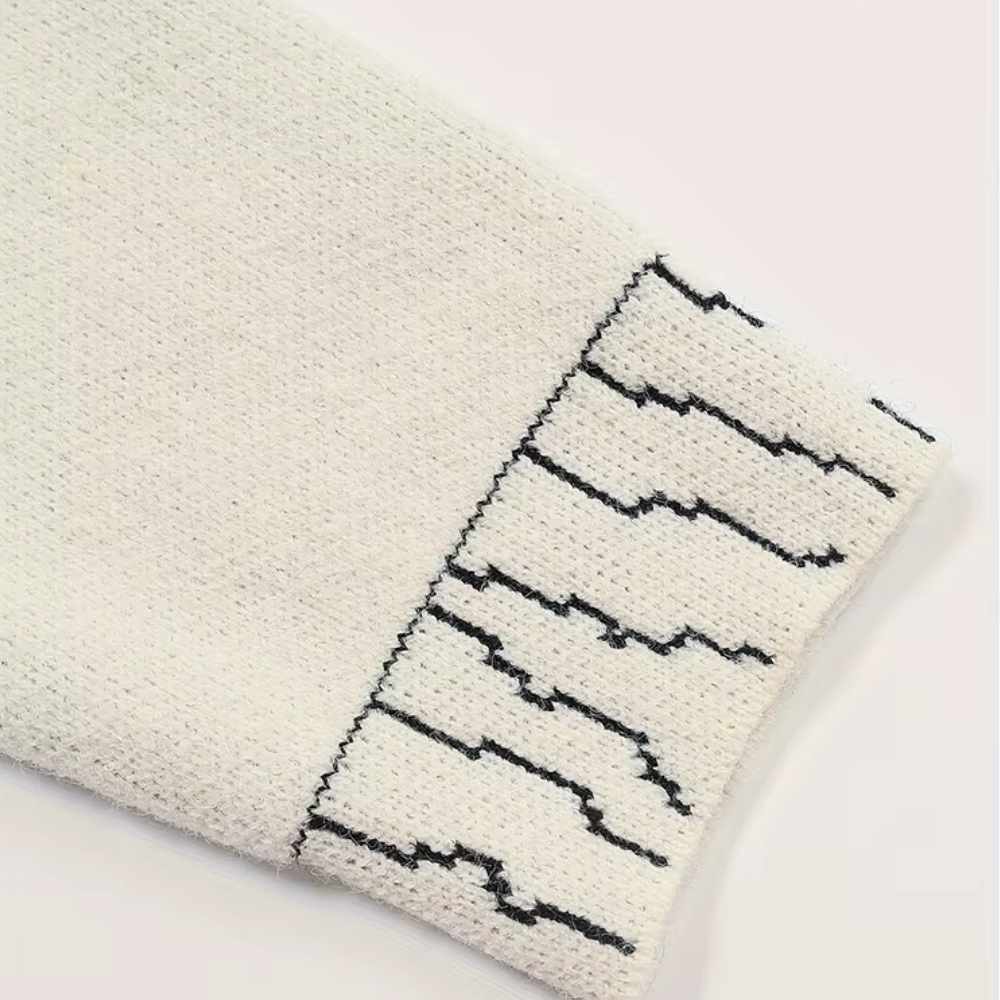 Y2K Contrast Stitch Cardigan