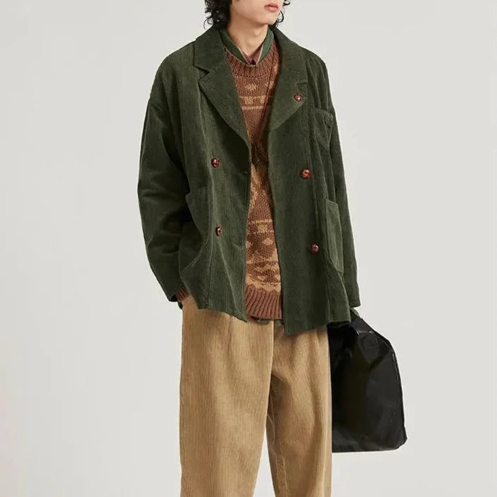 Yukio Retro Corduroy Blazer