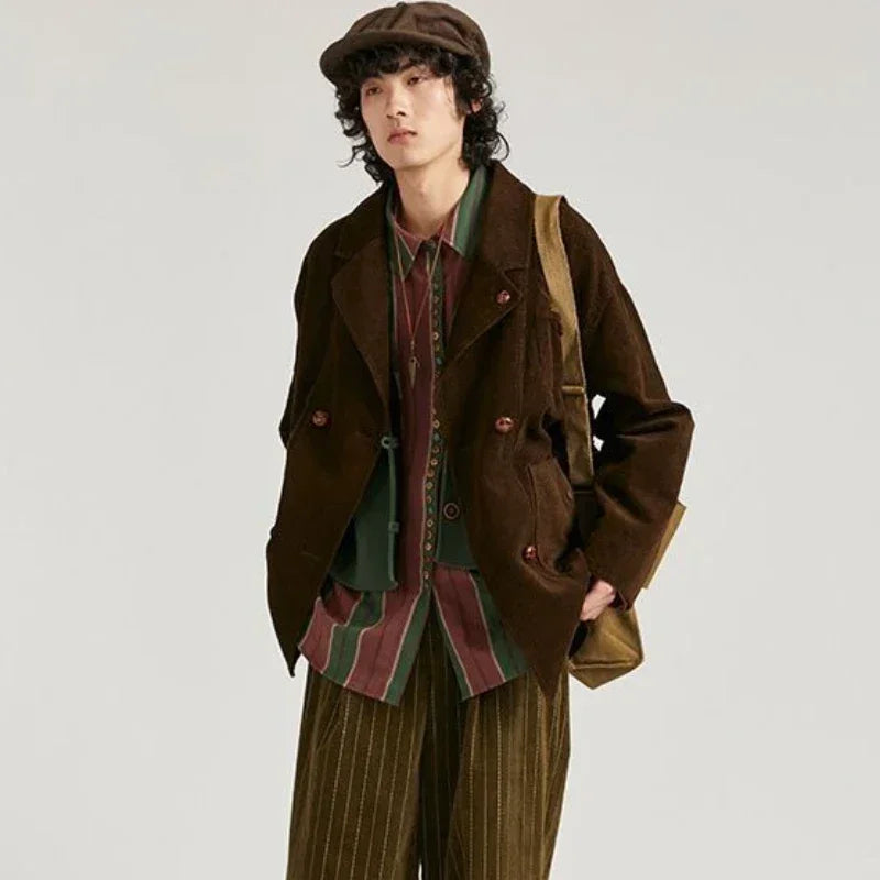 Yukio Retro Corduroy Blazer