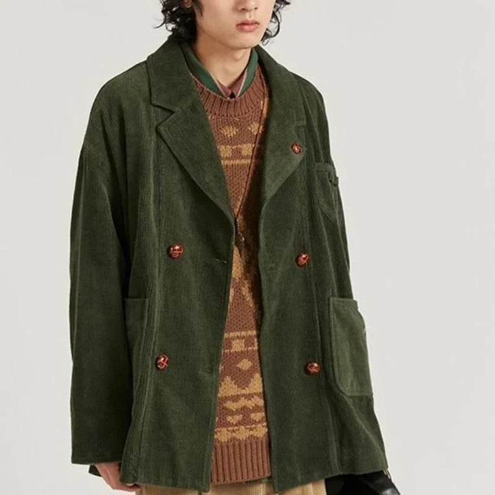 Yukio Retro Corduroy Blazer