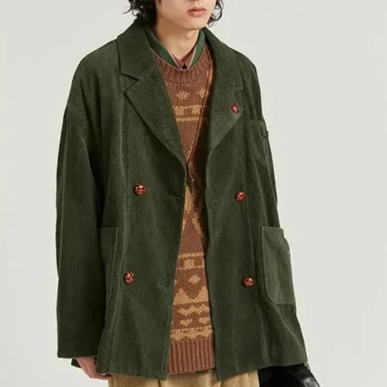 Yukio Retro Corduroy Blazer