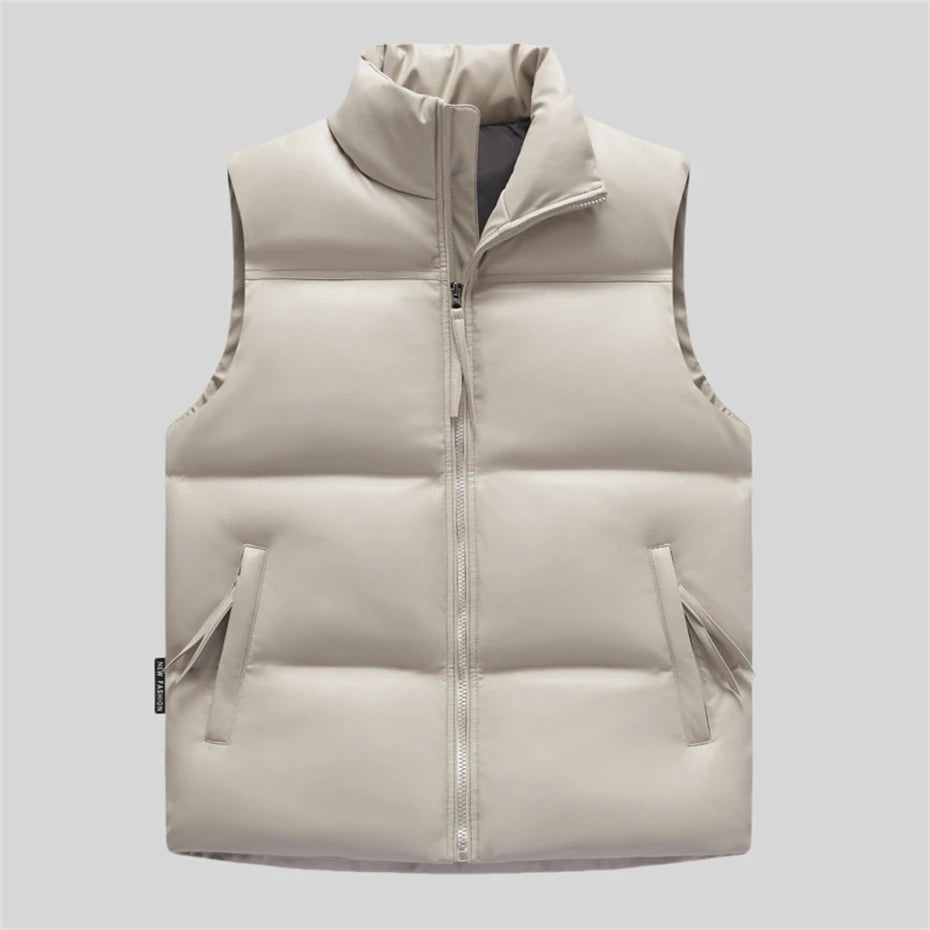 Bronx Brushed Leather Vest
