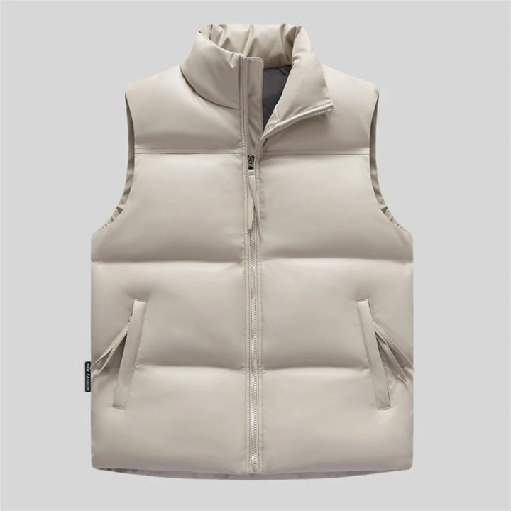 Bronx Brushed Leather Vest