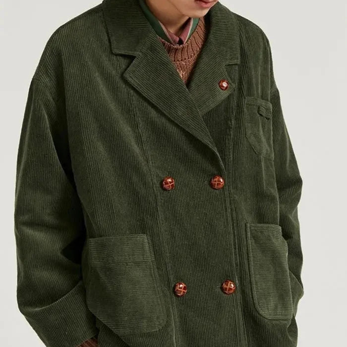 Yukio Retro Corduroy Blazer