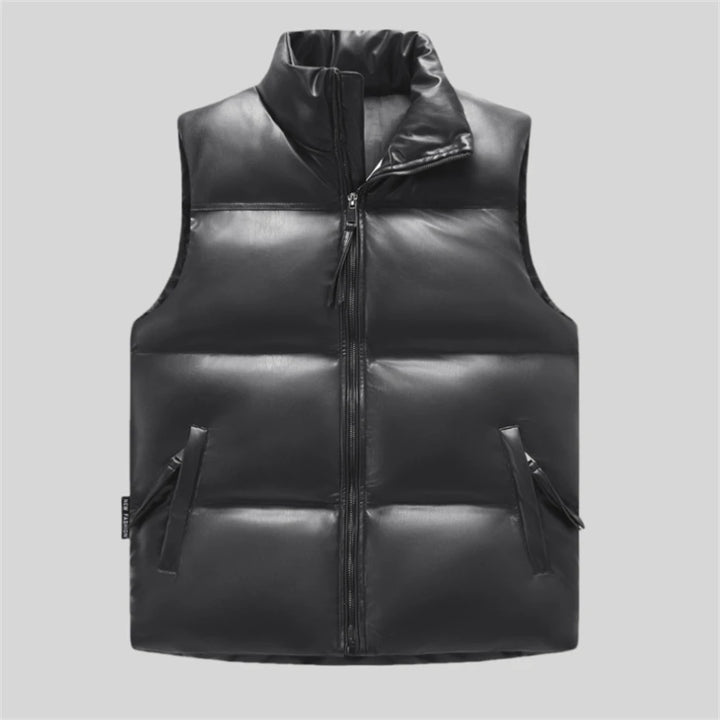 Bronx Brushed Leather Vest