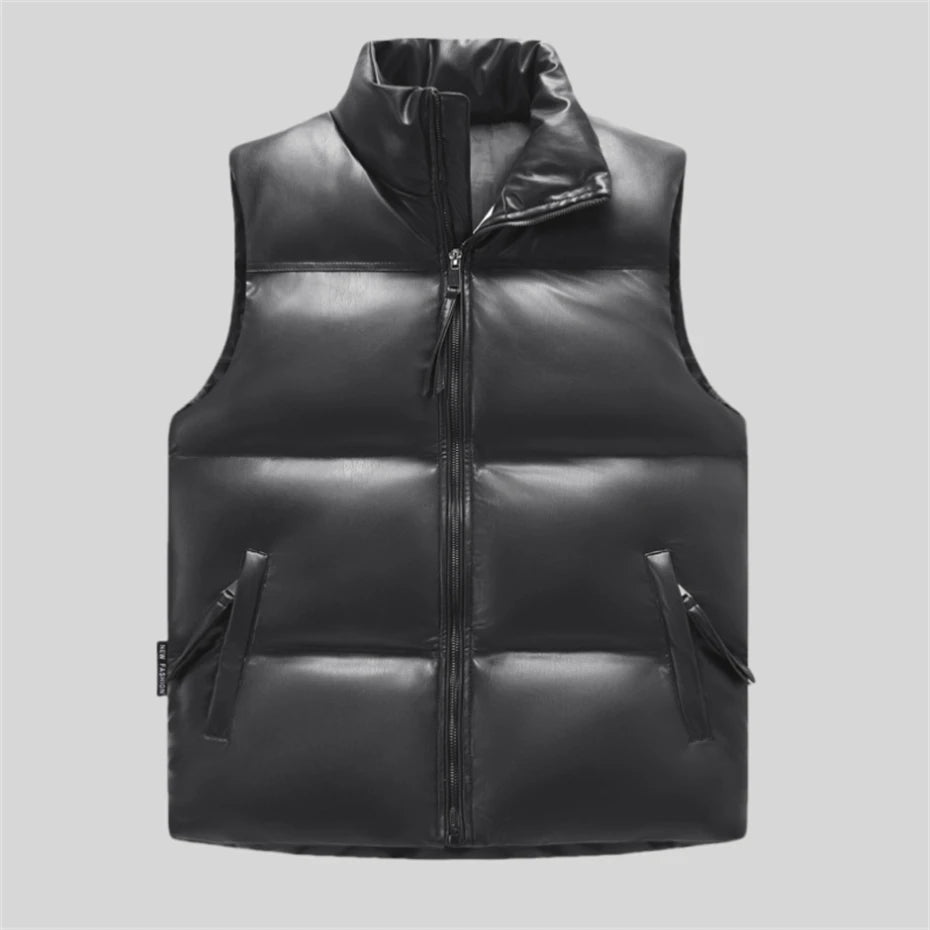 Bronx Brushed Leather Vest