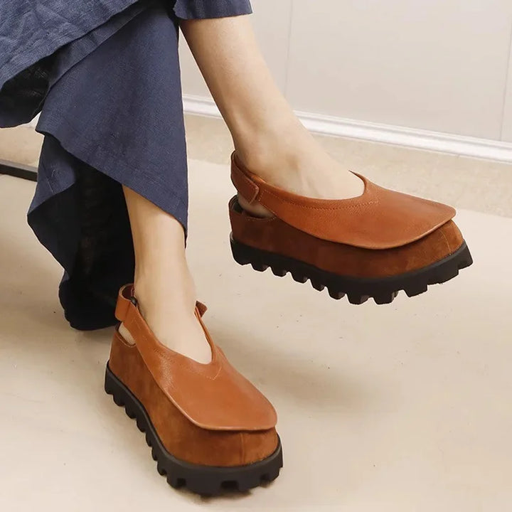 Visionary Leather Slingbacks
