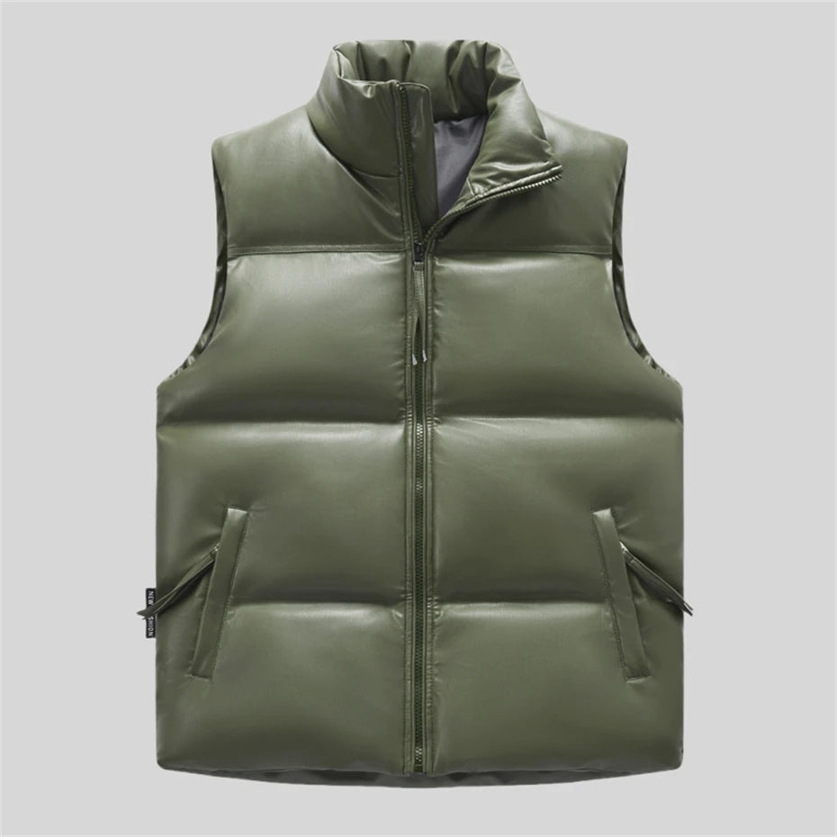 Bronx Brushed Leather Vest