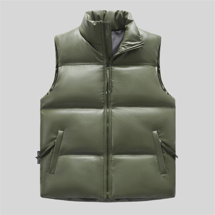 Bronx Brushed Leather Vest