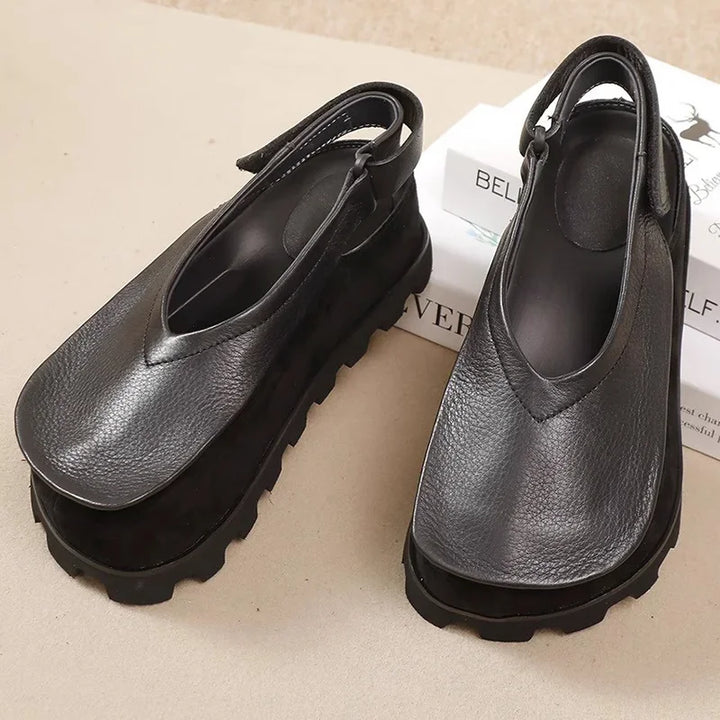 Visionary Leather Slingbacks