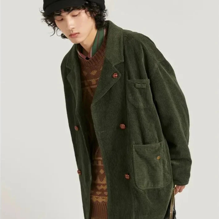 Yukio Retro Corduroy Blazer