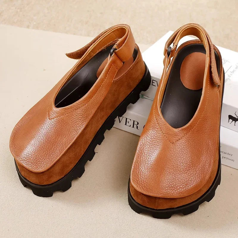 Visionary Leather Slingbacks