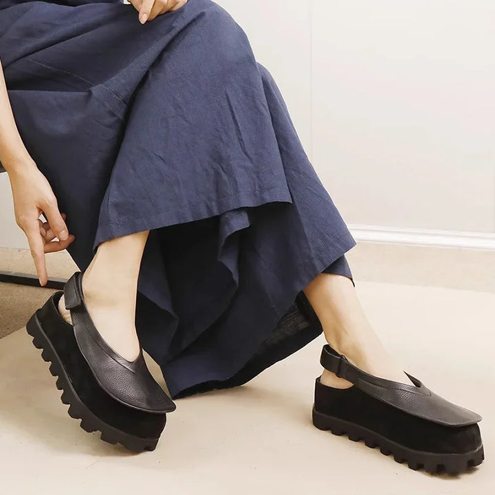 Visionary Leather Slingbacks