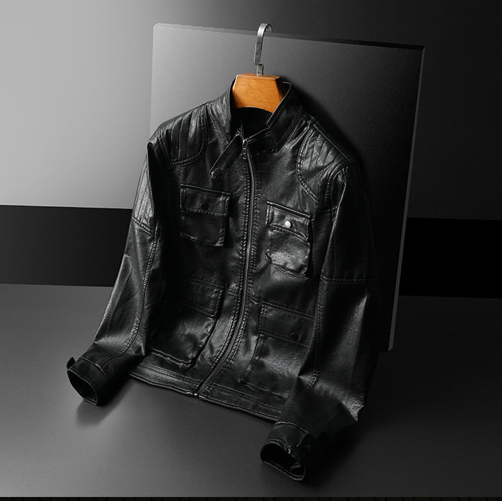 All American - Vintage Leather Moto Jacket