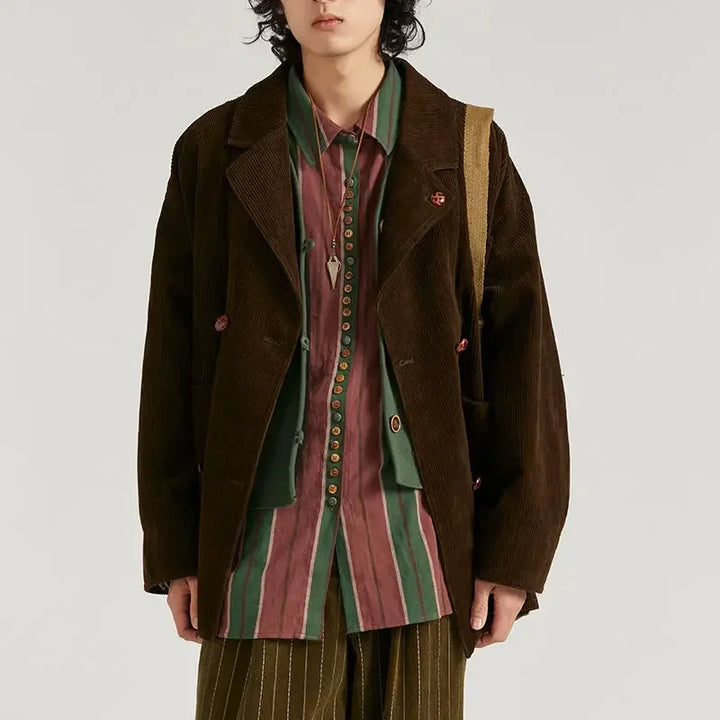 Yukio Retro Corduroy Blazer