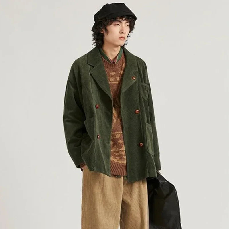 Yukio Retro Corduroy Blazer