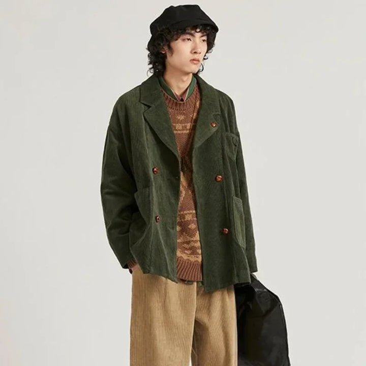 Yukio Retro Corduroy Blazer