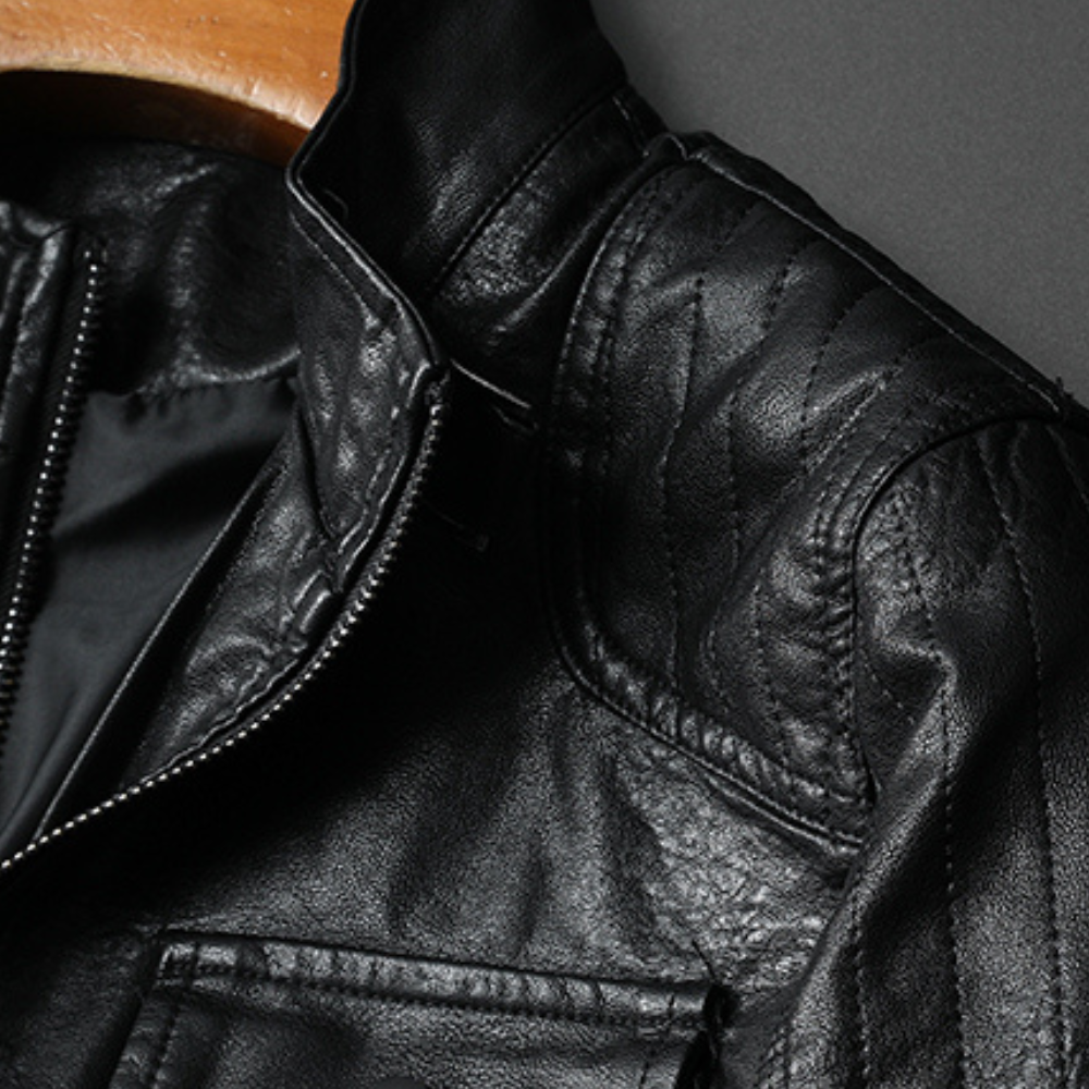 All American - Vintage Leather Moto Jacket