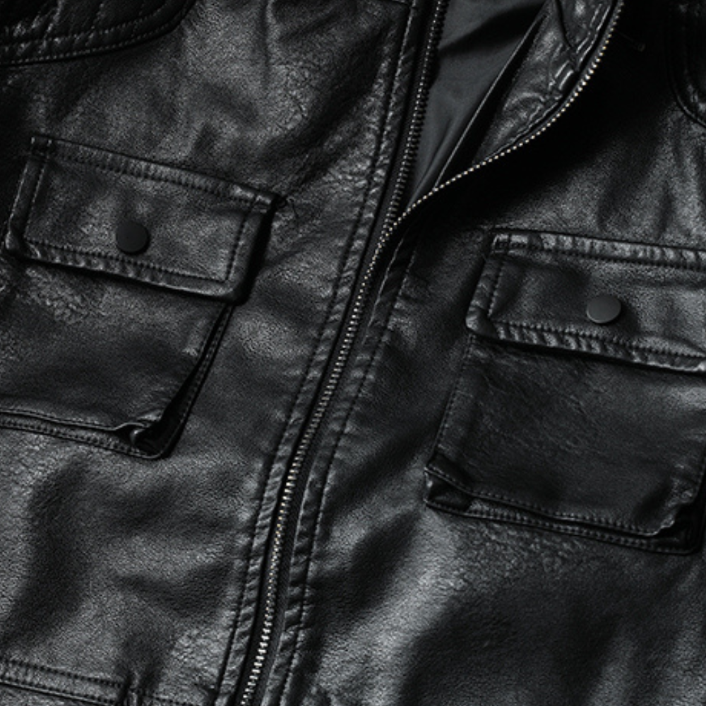 All American - Vintage Leather Moto Jacket