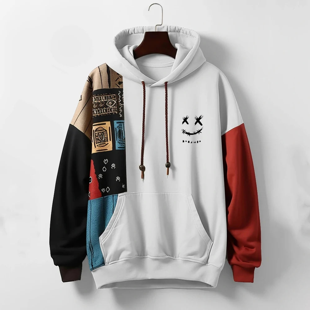 Retro Riot Patchwork Hoodie