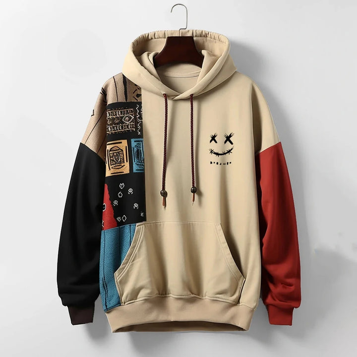 Retro Riot Patchwork Hoodie